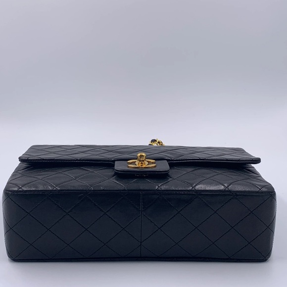 Vintage Chanel Single Flap Bag + Wallet  1989–1990 Karl Lagerfeld Era, 24K Gold - Picture 5 of 16